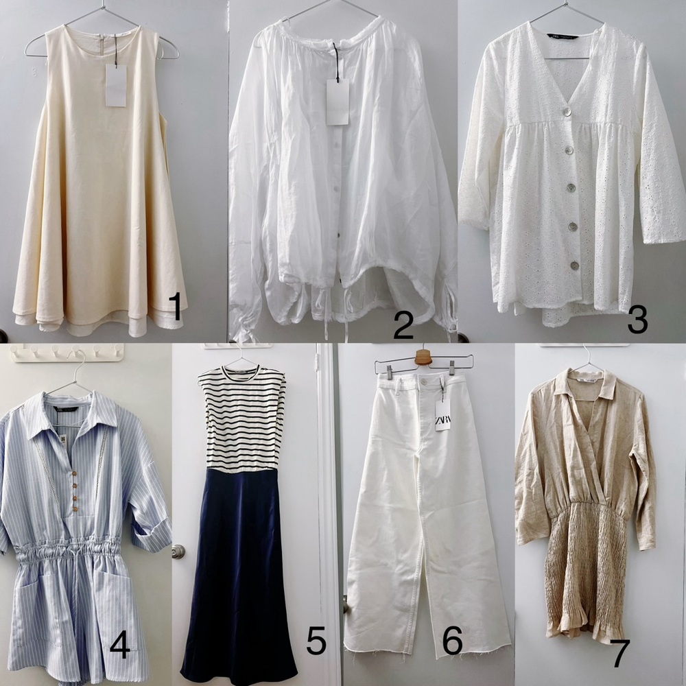 Zara Women Shirt Dress Jeans Top